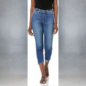 PAIGE • Hoxton Crop High-Rise Slim Fit 24” Jeans Size 27